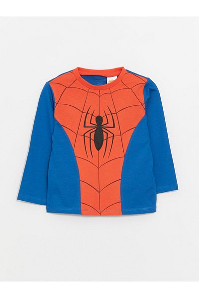 LC Waikiki Crew Neck Spiderman Printed Baby Boy T-Shirt and Sweatpants Set of 2
