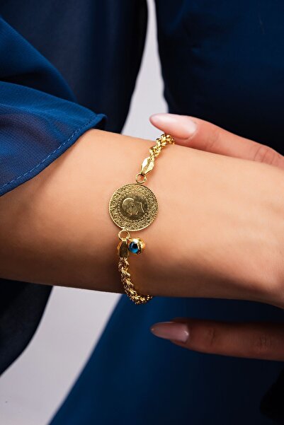 Altınaşkı Çeyrekli Halat Altın Bileklık