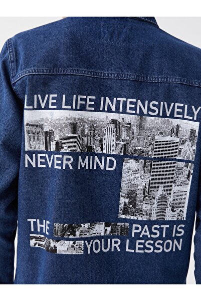 LC Waikiki Чоловіча футболка Jean Сорочка Regular Fit з довгим рукавом