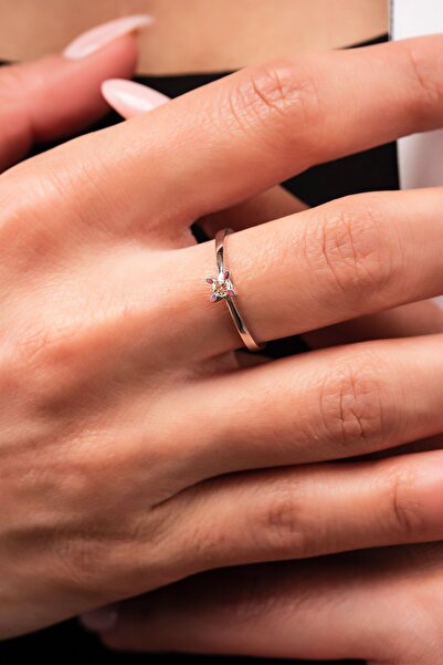 Altınaşkı Pırlanta Tektaş Yüzük 0.08 Ct H Sı