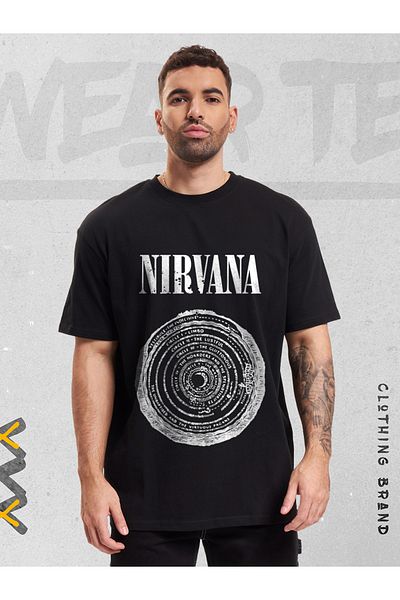 WEARTEX Unisex Nirvana Dante's Inferno Printed Oversize T-shirt