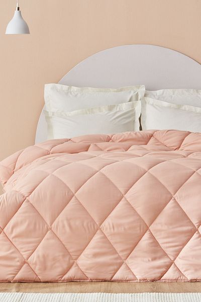 Sarah Anderson Grimes Microfiber Double Duvet Salmon