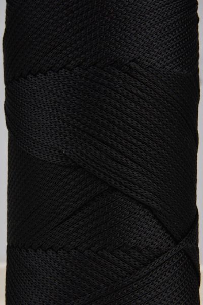 SENSY 2 mm - 200 gr frânghie din poliester macrame neagră 230 m frânghie din poliester macrame frânghie de încărcare și ață pentru sac