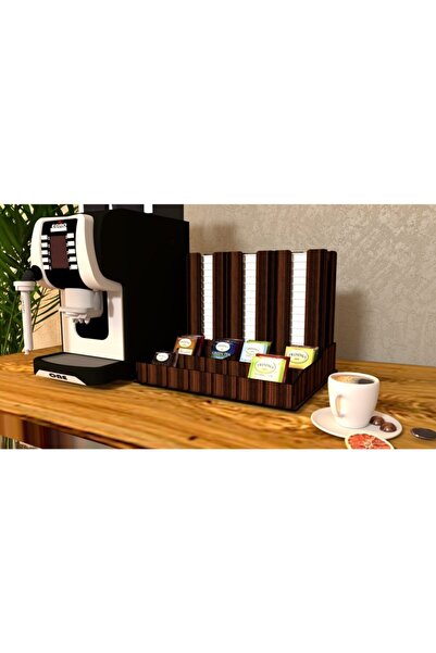 Sipylum حامل وحدة الشاي والقهوة بتصميم خشبي