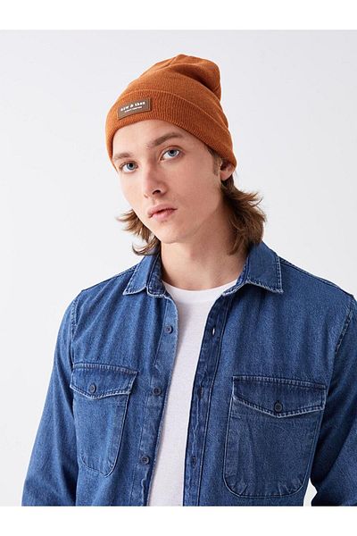 LC Waikiki LCW ACCESSORIES Label Detailed Men's Beret