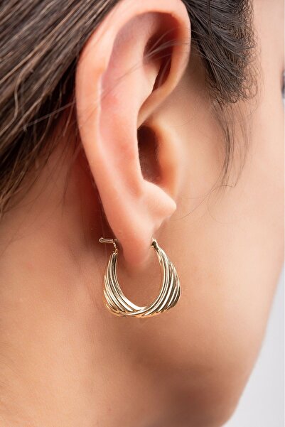 Altınaşkı Fiyonk Altın Küpe