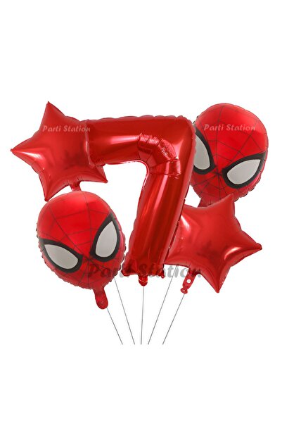 Parti Station مجموعة بالونات سبايدرمان سبايدر مان لعمر 7 سنوات، مجموعة بالونا...