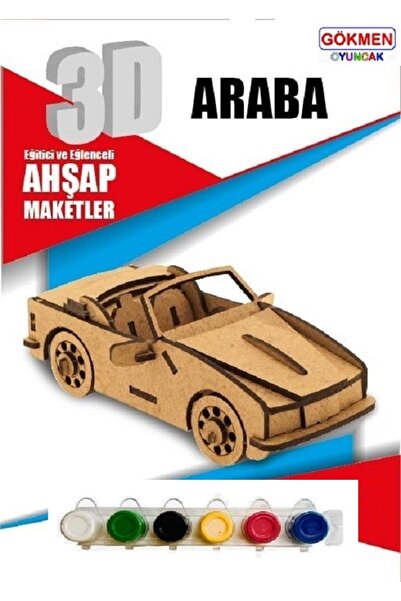 Genel Markalar Ahşap 3d Maket (AKRİLİK BOYA HEDİYELİDİR)