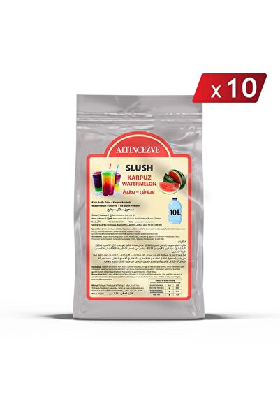 Altıncezve Ice Slush Karlı Buzlu Karlama Tozu | Karpuz 1.250 gr - 10 L X 10 Adet