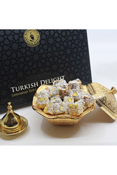 Altıncezve أورهان أفندي 400 جرام - حلقوم تركي مع جوز الهند مع الفستق المحمص المزدوج