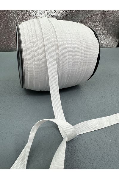 paşateks since 1995 şekil Grosgrain 5 Meter White Strip - 1.3 cm