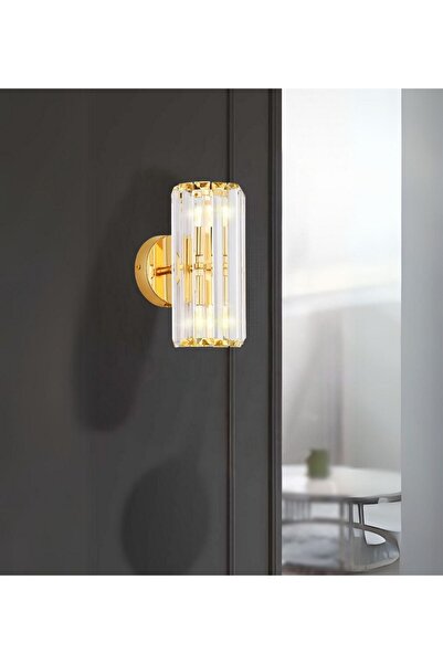 RONİSU AYDINLATMA Betty Taşlı Aplik Kristal Taş Duvar Aydınlatması