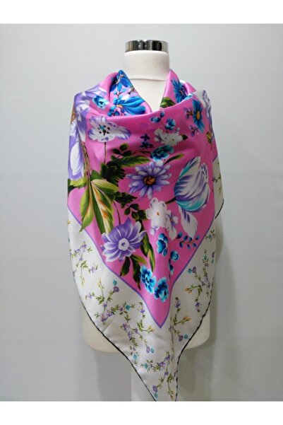 VİZYON وشاح حريري وردي