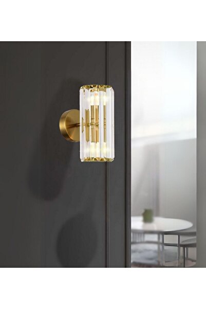 RONİSU AYDINLATMA Betty Taşlı Aplik Kristal Taş Duvar Aydınlatması