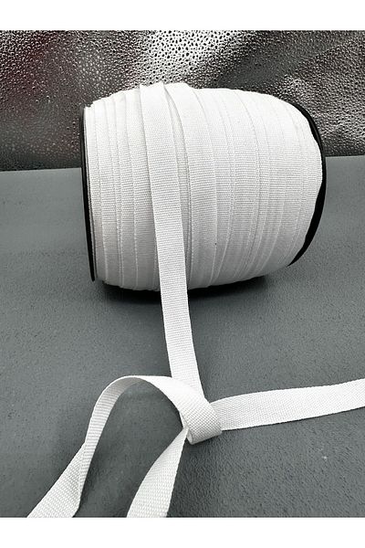 paşateks since 1995 şekil Grosgrain 5 Meter White Strip - 1.3 cm