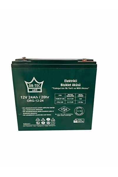 ORTEC or-tec Akü 12 V ,24Ah ,Jel Akü Elekrikli Bisiklet Aküsü