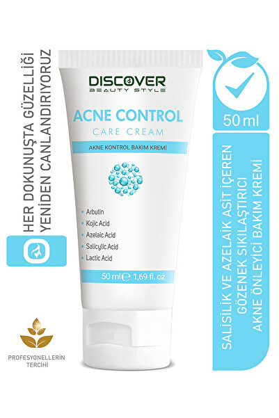 Discover Beauty Style Siyah Nokta ve Sivilce Karşıtı Akne Kontrol Bakım Kremi...