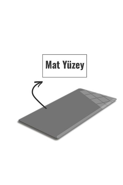 Decorita Mouse Pad din sticlă gri - Culoare uni, dimensiune mare (40 cm X 80 cm)