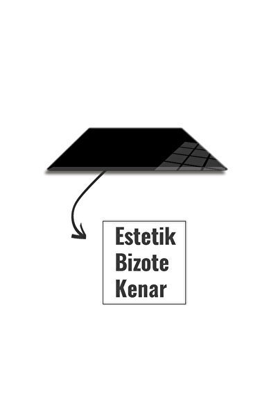 Decorita Черна едноцветна стъклена подложка за мишка - 18 см х 22 см