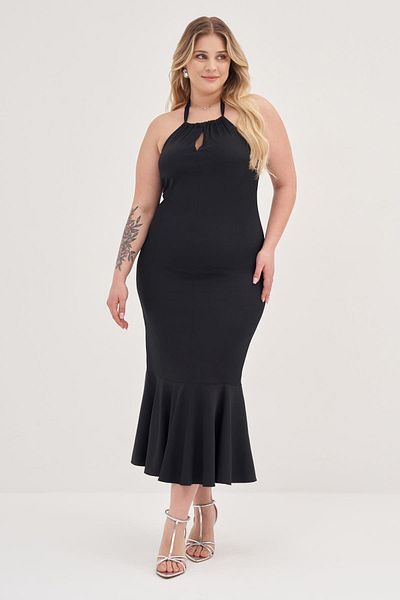 MYLİNE Halter Neck Bodycon Dress