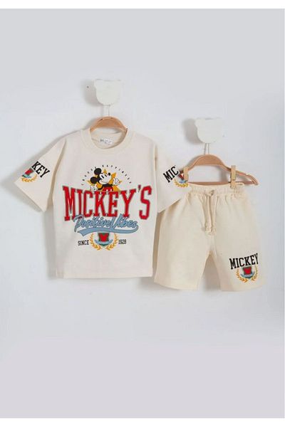 LADİN Mickey Summer Σετ δύο τεμαχίων και κάτω σετ ηλικίας 1-6