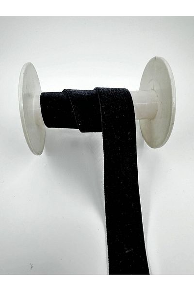 paşateks since 1995 şekil 5 Meters Black Velvet - 3 cm Lycra (Flexible)