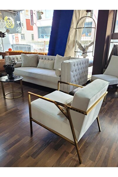 3A Mobilya 3A MOBİLYA GOLD SWAN KAPİTONE KOLTUK