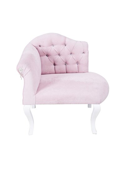 3A Mobilya Full Pink Josephine Sağ Kol 80x76x56 cm