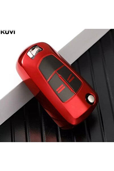 YıldızTuning Opel Corsa D Anahtar Kılıfı Kırmızı Renk