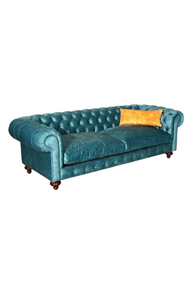 3A Mobilya Emeral Green Chesterfield