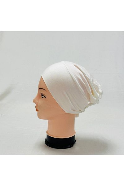 AWAM SILK Closed Top Plain Lace Hijab Combed Cotton Bonnet