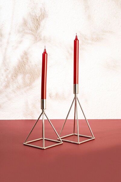 mba decor metal bending art Mısır Model Metal 2 Li Şamdan Mumluk Dekoratif Pa...