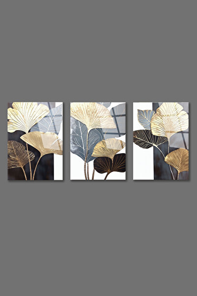 BV DEKOR ΣΕΤ 3 ΤΕΜΑΧΙΩΝ ΑΦΗΡΗΜΕΝΗΣ ΖΩΓΡΑΦΙΚΗΣ ΣΕ ΦΥΛΛΟΥΣ ΣΧΗΜΑΤΙΣΜΟΥ ΓΥΑΛΙΝΗ ...