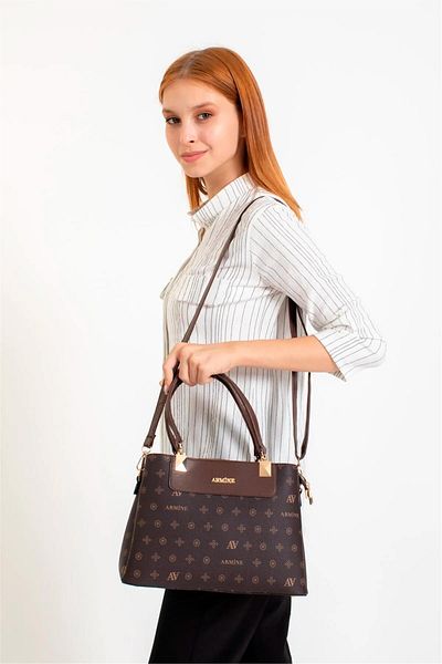 Armine Brown Women's Shoulder Bag - 206 Model