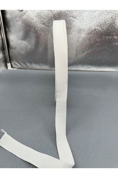 paşateks since 1995 şekil 2 cm Grosgrain Ribbon-Ecru-5 Meters