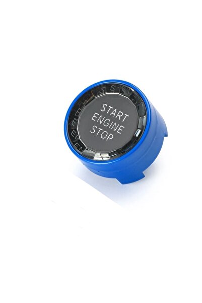 YıldızTuning بي ام دبليو 6 سلسلة F12 F13 زر إيقاف التشغيل الكريستالي باللون الأزرق