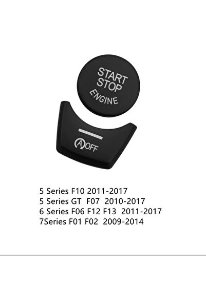 YıldızTuning بي ام دبليو 5 سيريز F10 بدء إيقاف مفتاح تجديد أسود 2011-2017