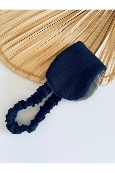 LeBohas Erkek Uyku Bandı Keten Müslin Gece Göz Maskesi Unisex Butik Tasarım