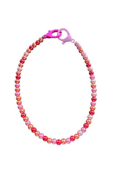 Tasarım pembe inci kolye pink Pearl kadınlar için moda 50 cm ( Hediye Paketli )