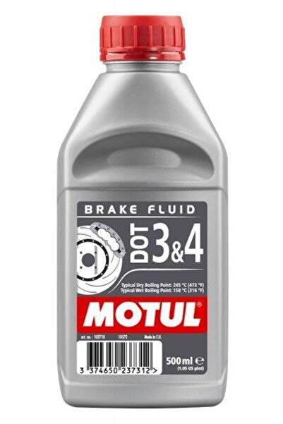 Motul Dot 3&4 %100 Sentetik Fren Hidroliği 500 Ml.