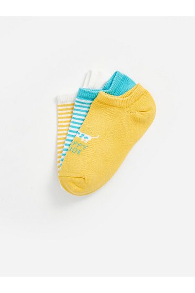 LC Waikiki 3-teiliges Sockenset mit LCW-Aufdruck für Babys