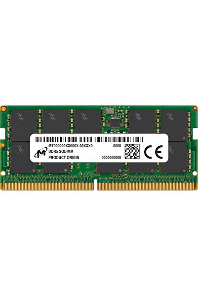 Micron DDR5 ECC SODIMM 16GB 1Rx8 4800 CL40 SERVER RAM BELLEK MTC10C1084S1TC48BR