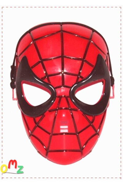 OMZ Çocuk Siyah Kırmızı Örümcek Adam Spiderman Maskesi Kız Cocuk Erkek Cocuk ...