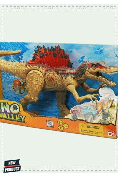 OMZ Sesli ve Işıklı Dino Valley Spinosaurus 40cm Kız Erkek Cocuk Egitici Mont...
