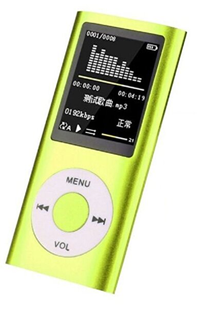 JUNGLEE METAL MP3 ÇALAR DİJİTAL EKRANLI MP4 PLAYER SES KAYIT FM RADYO 32GB HAFIZA KARTI HEDİYE