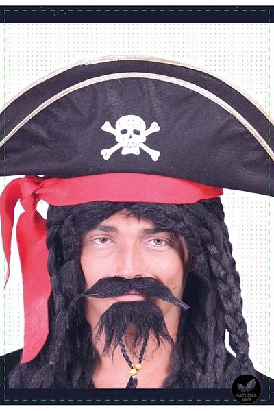 OMZ Captain Jack Fabric Pirate Hat - Adult and Children's Toy
