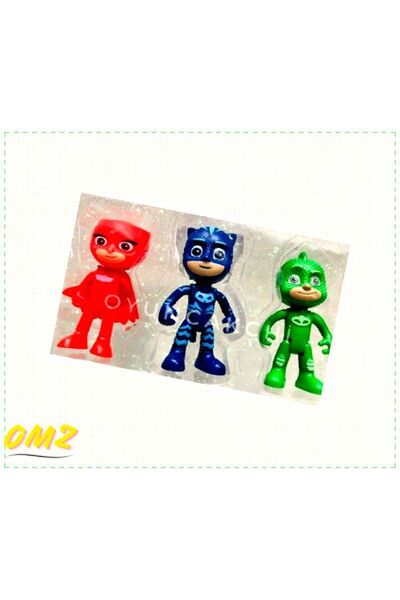 OMZ Pj Mask Pija Maskeliler Oyuncak Figür Seti 10Parça Pj Masks Erkek Cocuk Egitici Montessori Oyuncak