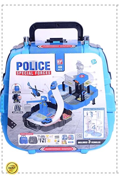 OMZ 1 Adet Çantada Polis Oyun Seti Kız Erkek Cocuk Egitici Montessori Oyuncak...