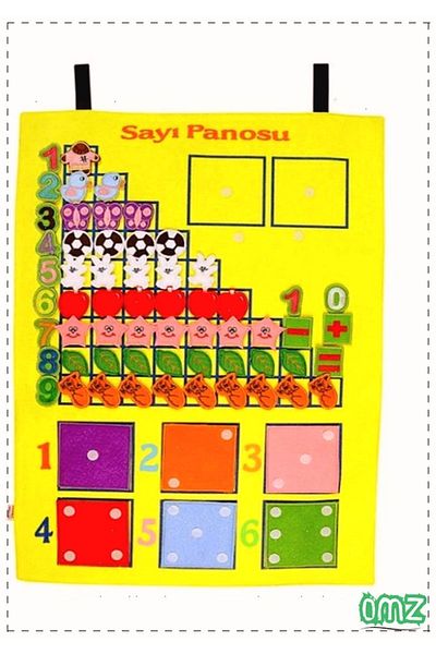 OMZ Montessori Toy Board with Velcro Number for Girls and Boys - Master Educational