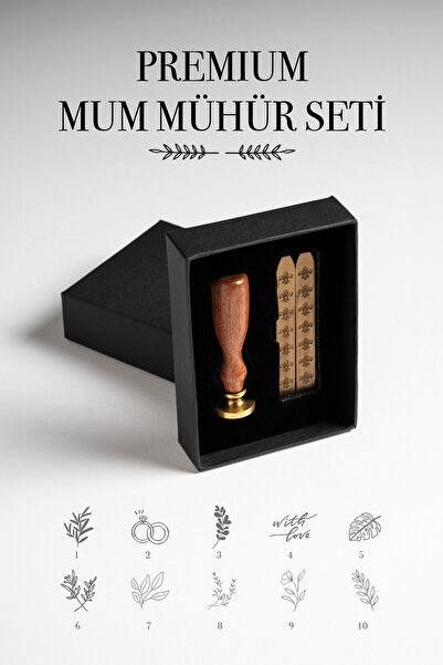MÜHÜRCE Premium Mum Mühür Seti